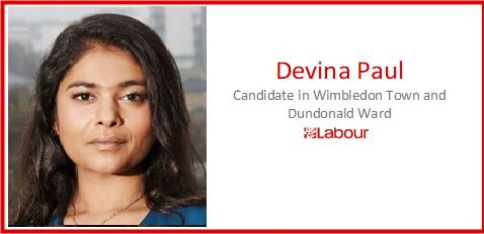 Devina, candidate in Wimbledon Town